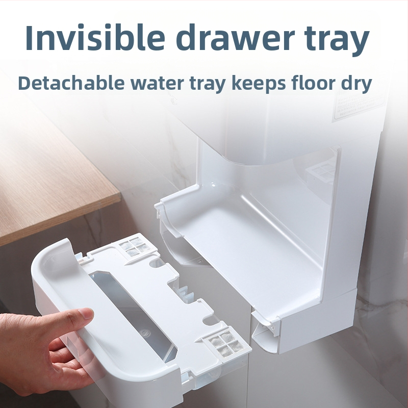 Комерсиален автоматичен сушилник за ръце, високоскоростен, сензорно активиран, ABS пластмаса, марка Zhuang Steel, тегло 2,5 кг