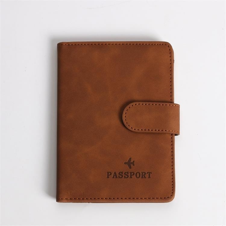 Τσάντα διαβατηρίου με PU δερμάτινο ιμάντα, unisex πολυλειτουργικό πορτοφόλι καρτών, αδιάβροχη και πολύ ελαφριά