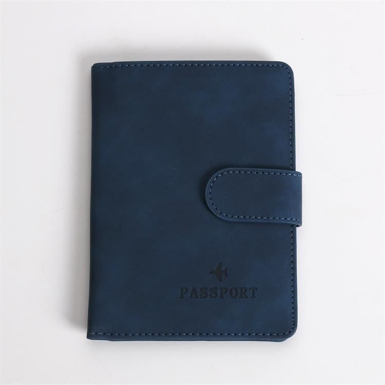 Passport torbica s PU kožnim remenom, unisex višenamjenski novčanik za kartice, vodootporna i ultra lagana