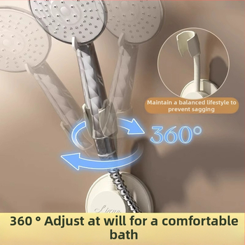 Suport pentru cap de duș montat pe perete — fără găuri, plastic, stil modern minimalist, Hangge