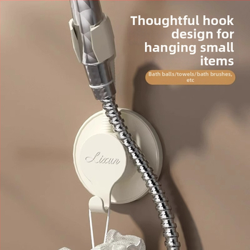 Suport pentru cap de duș montat pe perete — fără găuri, plastic, stil modern minimalist, Hangge