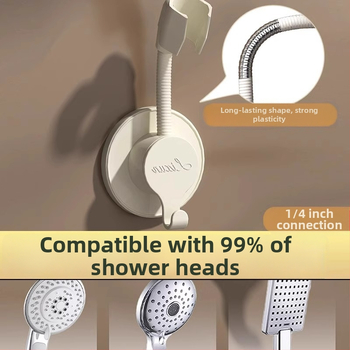 Suport pentru cap de duș montat pe perete — fără găuri, plastic, stil modern minimalist, Hangge