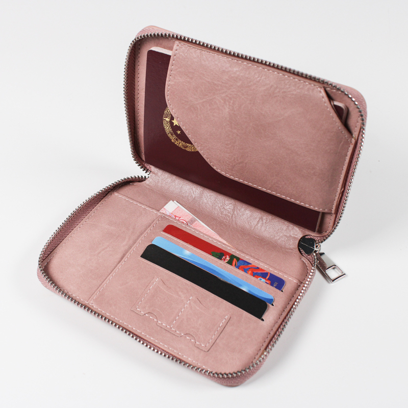 RFID držač putovnice od PU kože s pretincima za SIM i ID