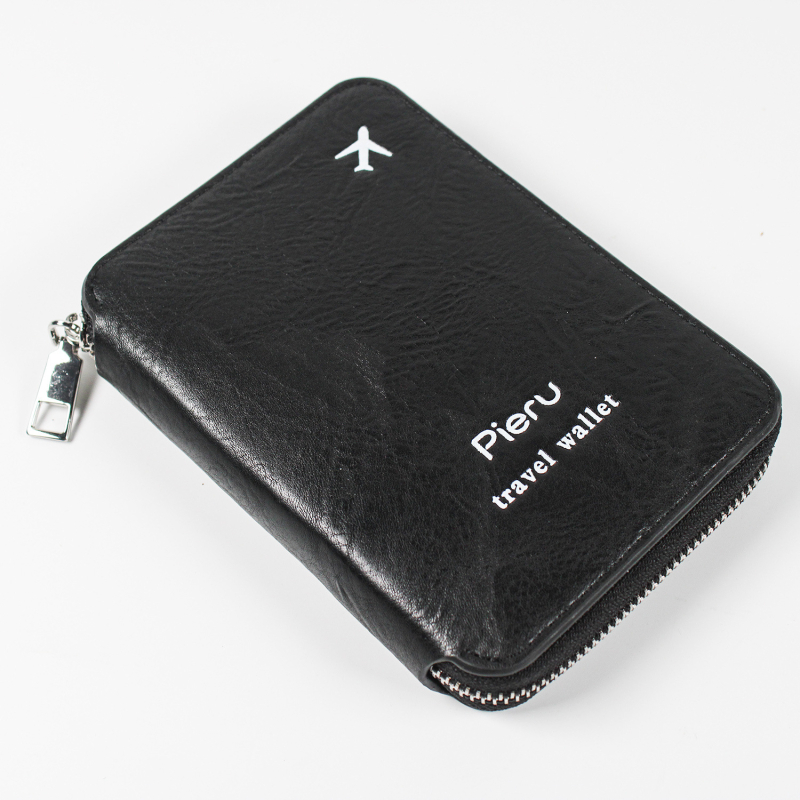 RFID držač putovnice od PU kože s pretincima za SIM i ID
