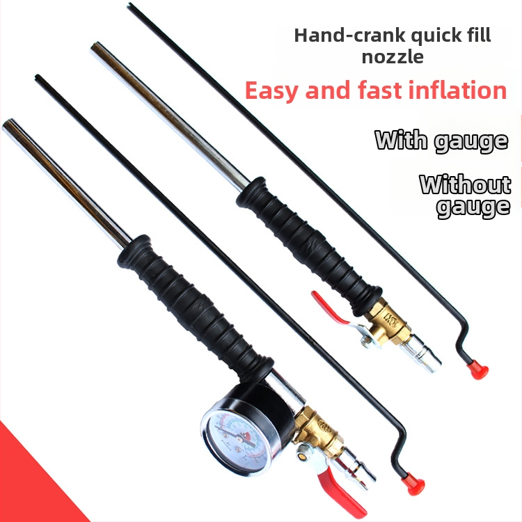 Pomôcka na nafúkanie pneumatík s oceľovo-plastovým telom, tlak 220, presnosť 0,02, zobrazenie viacerých jednotiek