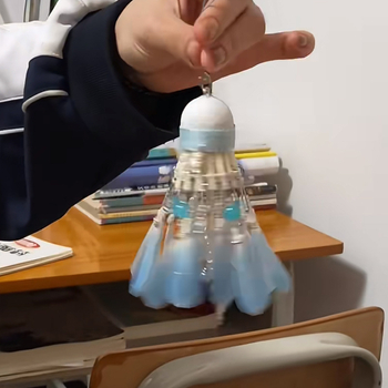 DIY privjesak za ruksak - fantastičan leptir, obojena plastika i smola, cvjetni uzorak, korejski stil