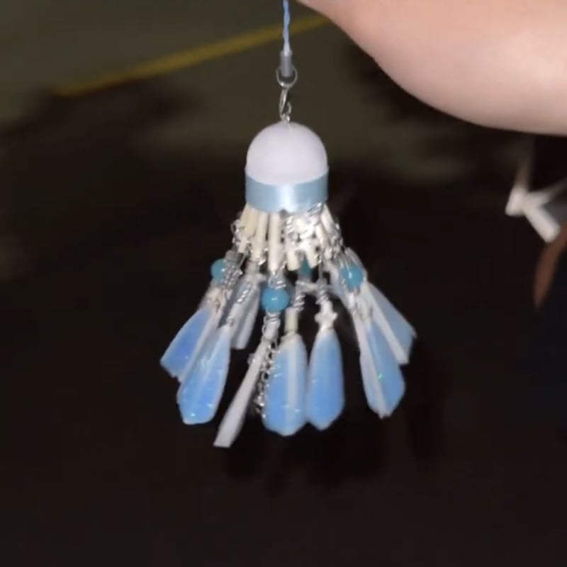 DIY privjesak za ruksak - fantastičan leptir, obojena plastika i smola, cvjetni uzorak, korejski stil