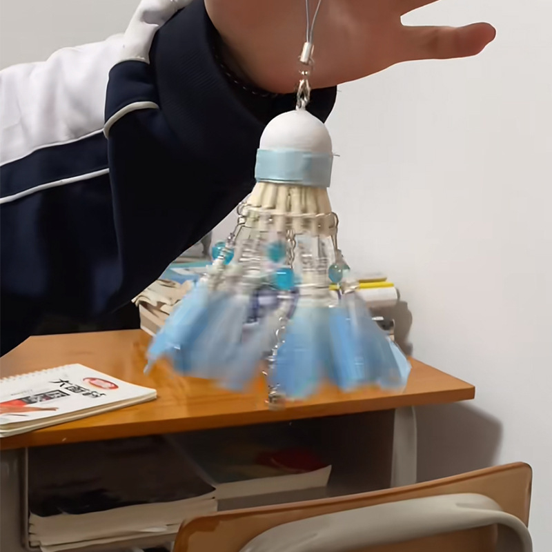 DIY privjesak za ruksak - fantastičan leptir, obojena plastika i smola, cvjetni uzorak, korejski stil