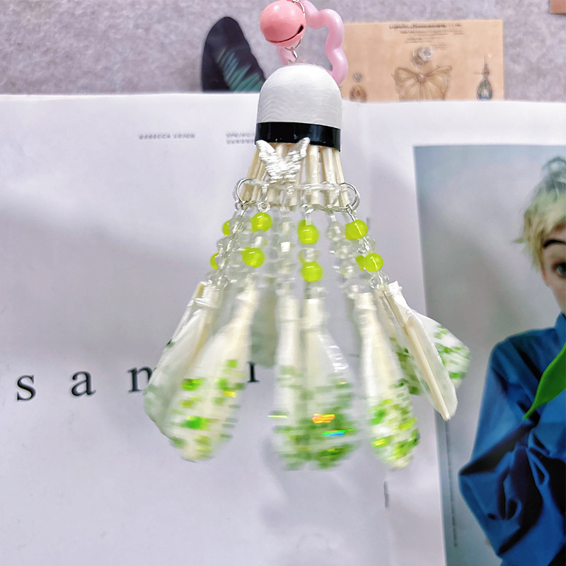 DIY privjesak za ruksak - fantastičan leptir, obojena plastika i smola, cvjetni uzorak, korejski stil