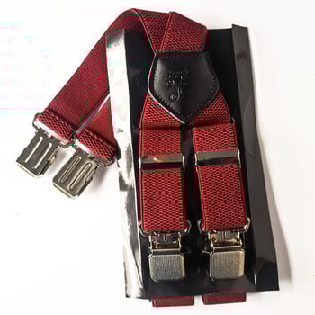 KANGDAI muške trake s kukuruznim uzorkom, poliester traka, X-tip 4 kopče, podesiva duljina