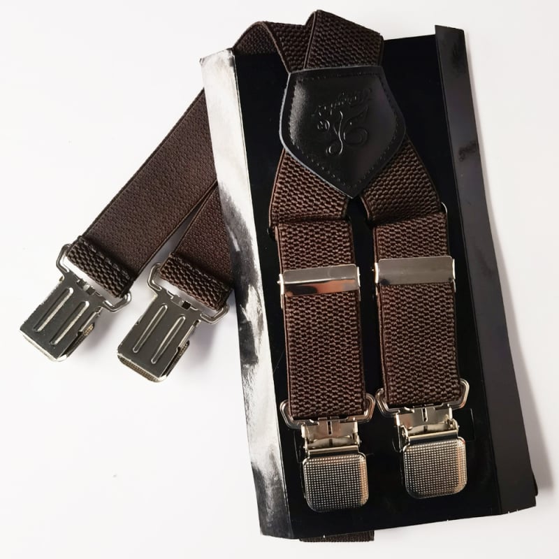 KANGDAI muške trake s kukuruznim uzorkom, poliester traka, X-tip 4 kopče, podesiva duljina