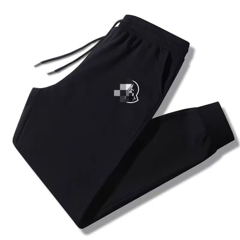 Бродирани памучни дълги панталони със средно висока талия и свободна кройка