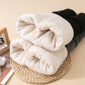 Gyerek téli termos pamutnadrág, magas derekú, 95% pamut 5% elasztán, nyitott ágyéktáj, 3–8 évesek