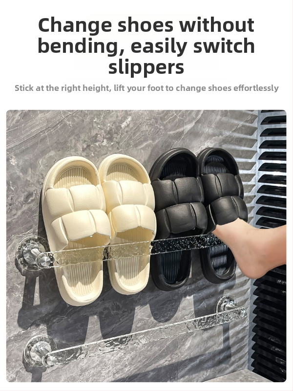 Vannitoa susside riiul seinale imava paigaldusega, plastikust, üks korrus, kerge luksusstiil.