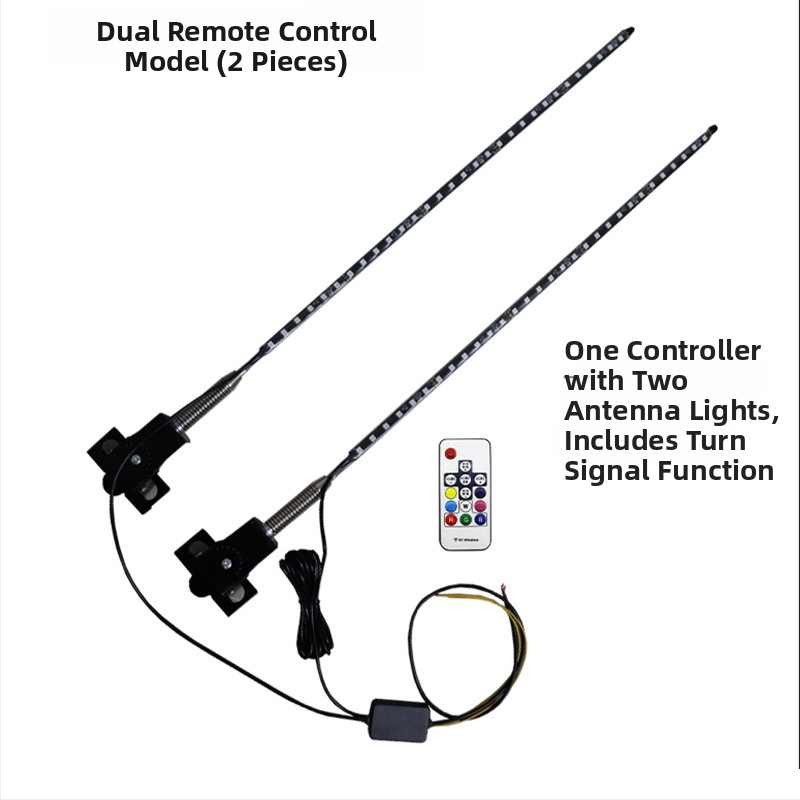 Automobiļas LED antena bezceļu transportam — 12–24 V, 0,5 A, darbības ilgums 10000 h, uzstādīšana Card Edge