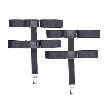 Najlonski pojas za čarape s 4 metalne kopče, širina 2,5 cm, podesiva duljina, križni dizajn