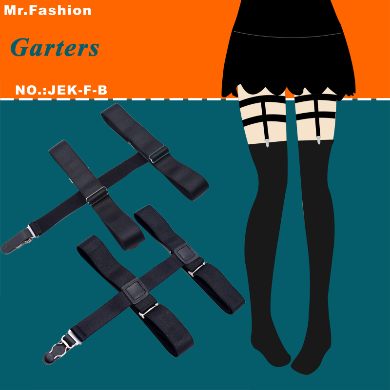 Najlonski pojas za čarape s 4 metalne kopče, širina 2,5 cm, podesiva duljina, križni dizajn