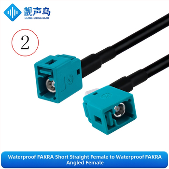 Fakra vodotesné RF koaxiálne káble RG58, viacvláknové, s mužskými a ženskými konektormi, pre vozidlá, Fakra-JK