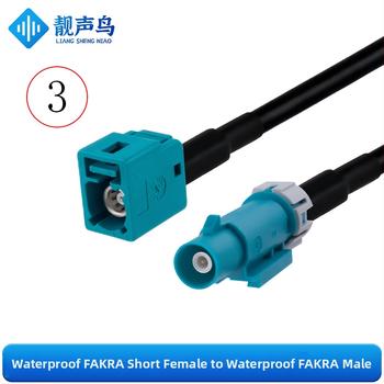 Fakra vodotesné RF koaxiálne káble RG58, viacvláknové, s mužskými a ženskými konektormi, pre vozidlá, Fakra-JK