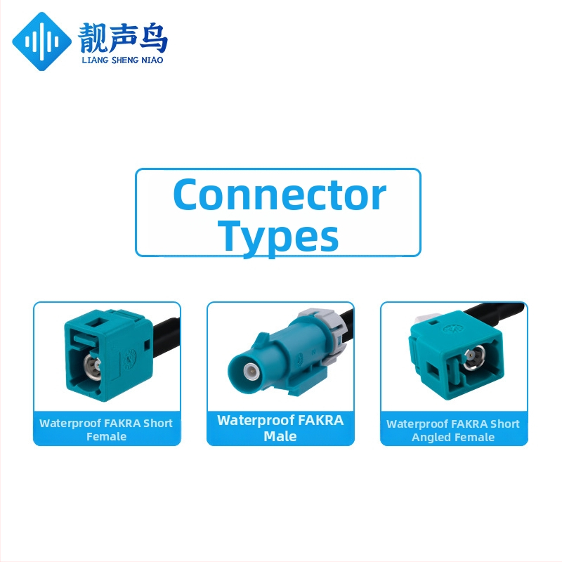 Fakra vodotesné RF koaxiálne káble RG58, viacvláknové, s mužskými a ženskými konektormi, pre vozidlá, Fakra-JK