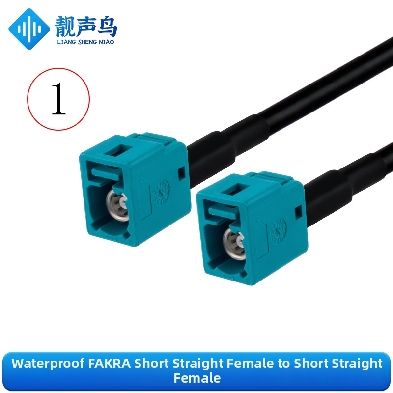 Fakra vodotesné RF koaxiálne káble RG58, viacvláknové, s mužskými a ženskými konektormi, pre vozidlá, Fakra-JK