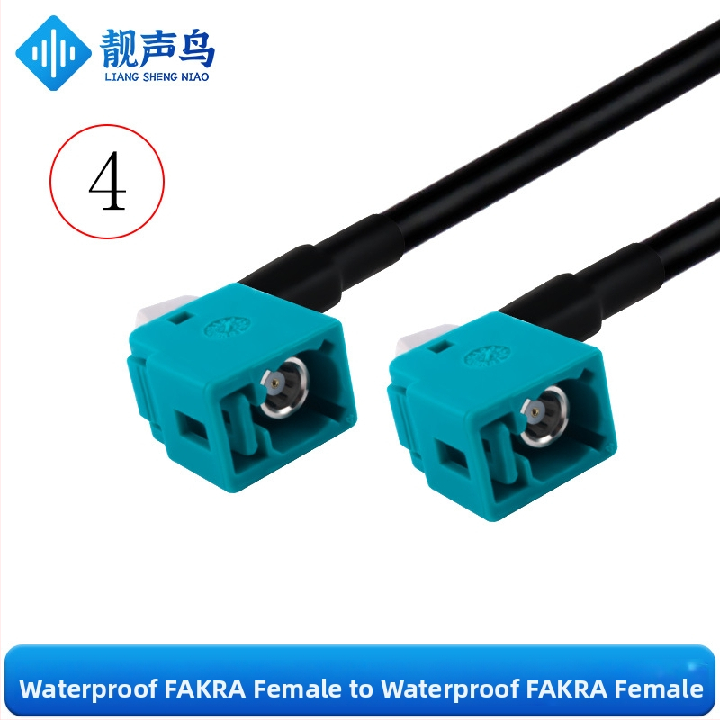 Fakra vodotesné RF koaxiálne káble RG58, viacvláknové, s mužskými a ženskými konektormi, pre vozidlá, Fakra-JK