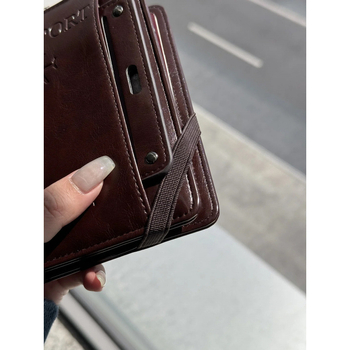 Zaštitna torbica za putovnicu i dokumente s funkcijom zaštite od krađe, unisex, vanjska poliester tkanina, unutarnja PU podstava, retro zatvarač