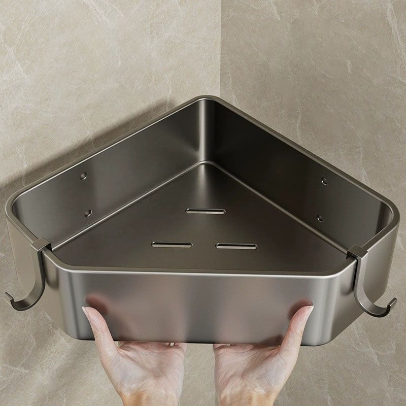 Raft de baie de colț montat pe perete, din plastic perforat, trei niveluri, stil Nordic, certificat CE, încărcare 1–3 kg