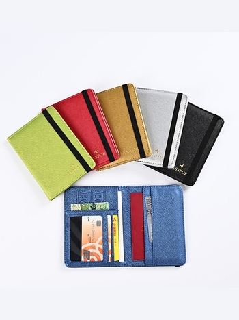 Θήκη διαβατηρίου – PU δέρμα, μονόχρωμο σχέδιο, unisex, άνοιξη 2025, στυλ Business Elite