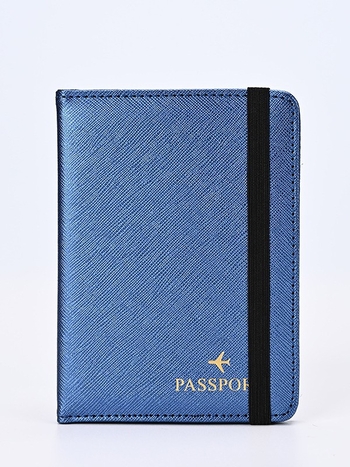 Θήκη διαβατηρίου – PU δέρμα, μονόχρωμο σχέδιο, unisex, άνοιξη 2025, στυλ Business Elite