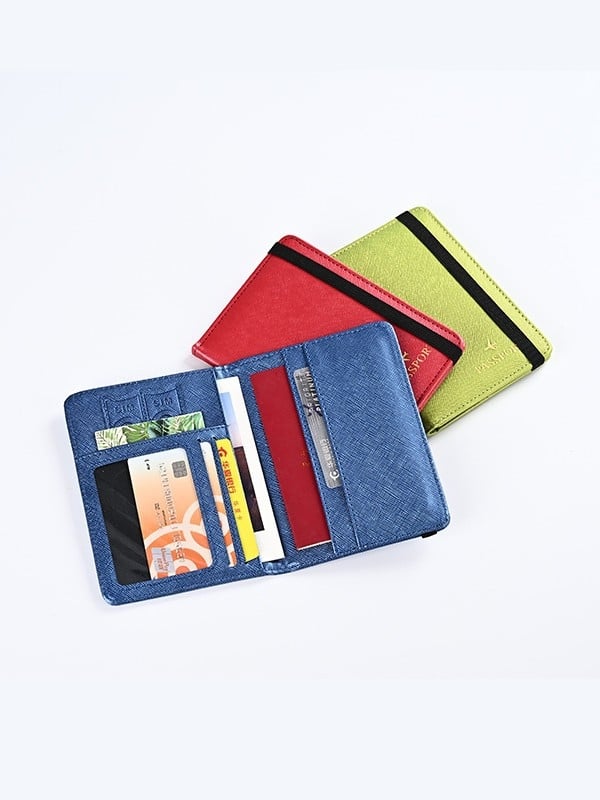 Θήκη διαβατηρίου – PU δέρμα, μονόχρωμο σχέδιο, unisex, άνοιξη 2025, στυλ Business Elite