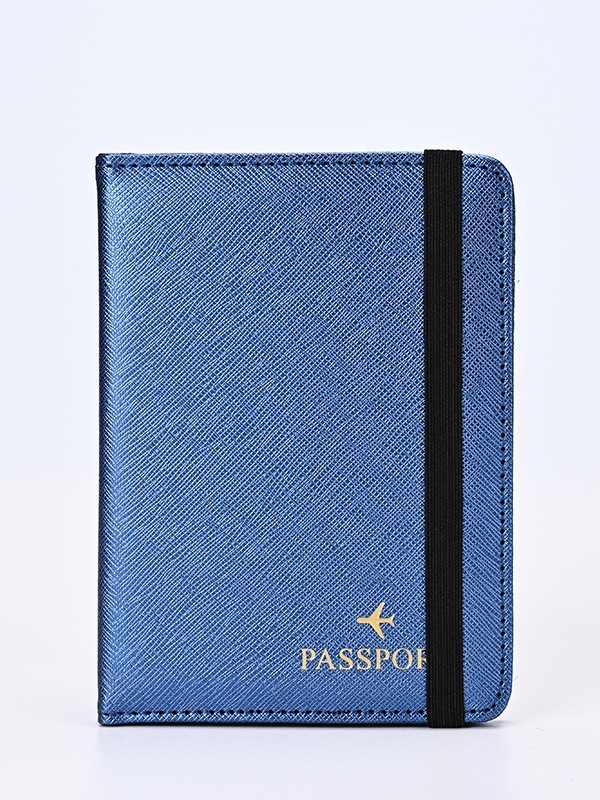 Θήκη διαβατηρίου – PU δέρμα, μονόχρωμο σχέδιο, unisex, άνοιξη 2025, στυλ Business Elite