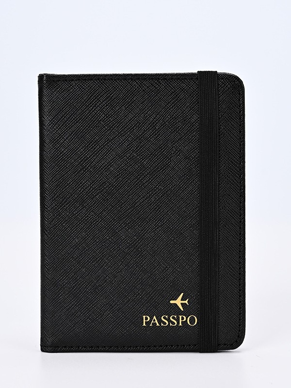 Θήκη διαβατηρίου – PU δέρμα, μονόχρωμο σχέδιο, unisex, άνοιξη 2025, στυλ Business Elite