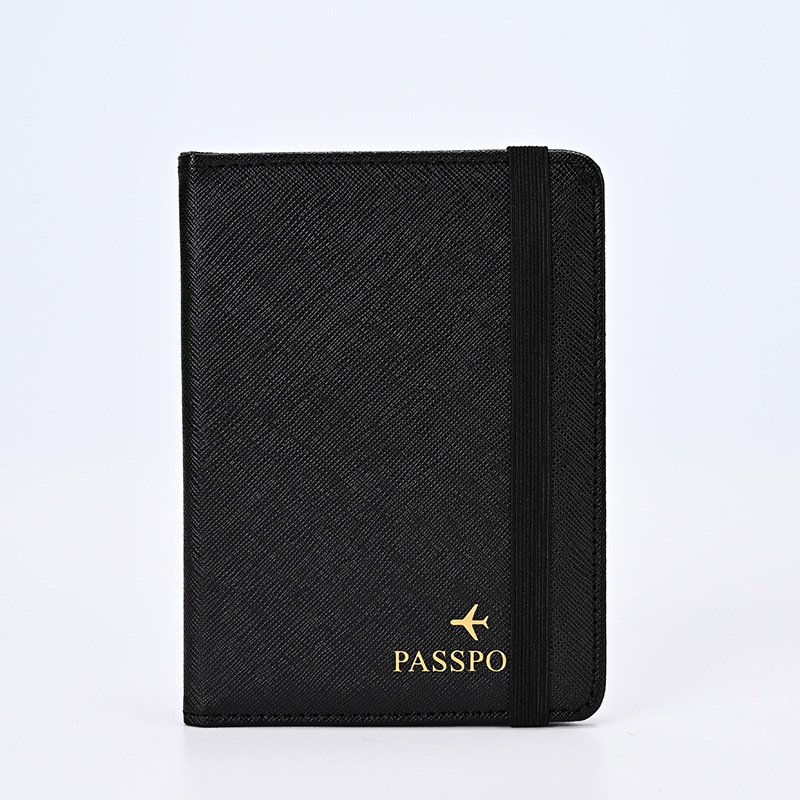 Θήκη διαβατηρίου – PU δέρμα, μονόχρωμο σχέδιο, unisex, άνοιξη 2025, στυλ Business Elite