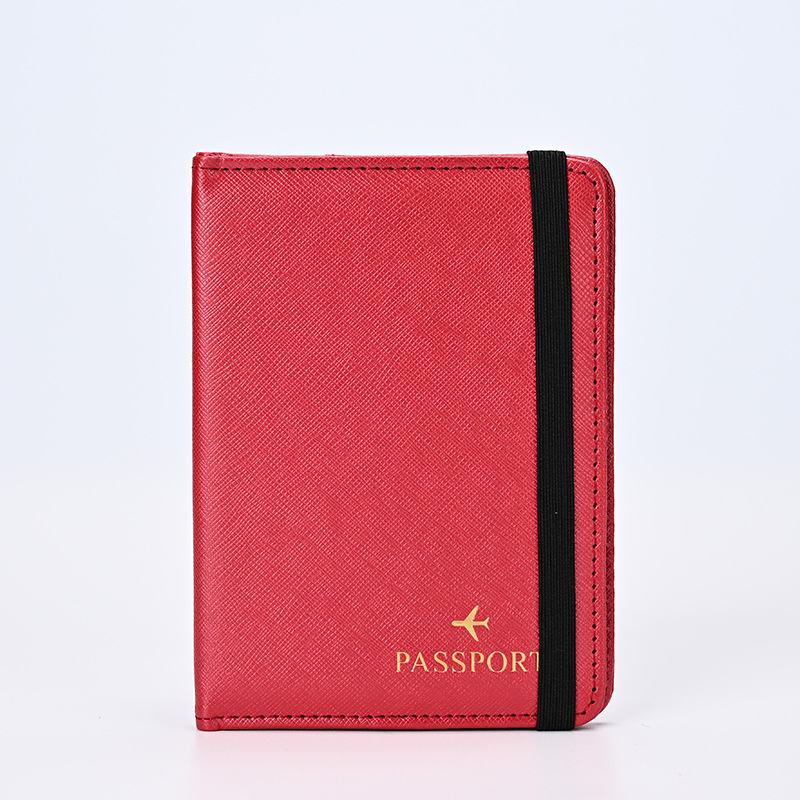 Θήκη διαβατηρίου – PU δέρμα, μονόχρωμο σχέδιο, unisex, άνοιξη 2025, στυλ Business Elite