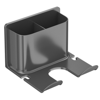 Ράφι τοίχου για στεγνωτήρα μαλλιών, πλαστικό, μινιμαλιστικό στυλ, χωρίς διάτρηση (1 ράφι, μπάνιο)