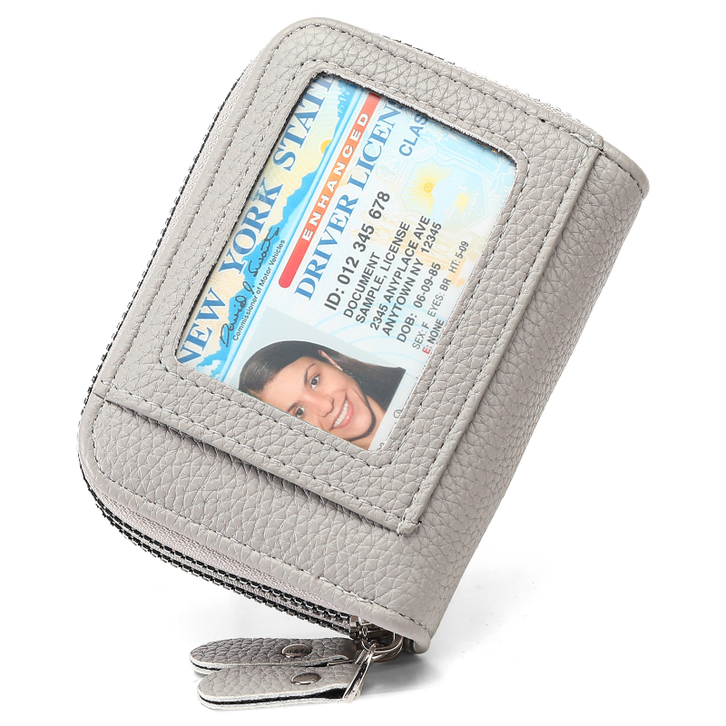 RFID zaštita: novčanik za kartice s harmonika zatvaračem, prostor za kartice i kovanice, PU koža, unisex dizajn