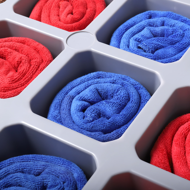 Επιτοίχιο ράφι πετσετών με ντουλάπι αποθήκευσης και 3-επίπεδα πλαστικά ράφια δικτύου