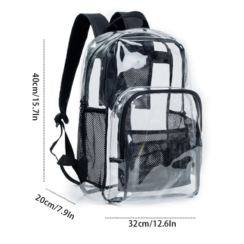 Rucsac PVC, impermeabil, stil urban simplu, capacitate sub 20 L, curele cu pernă de aer