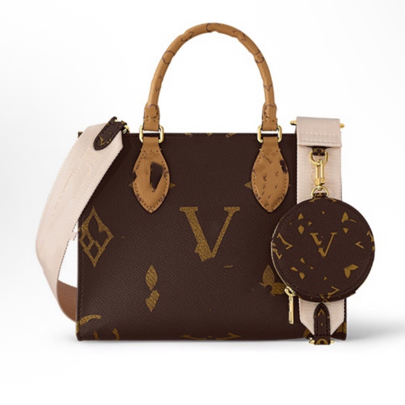 Ženska tote torba od prave kože, velika kapaciteta, otisak džungle, za nošenje na rame ili crossbody.