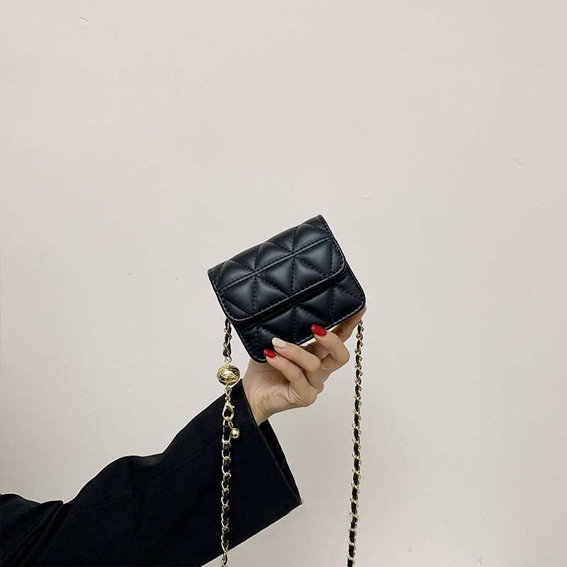 SEAMMER Geantă crossbody din piele sintetică, stil street fashion, formă pătrată orizontală, închidere cu capac, buzunar intern pentru telefon