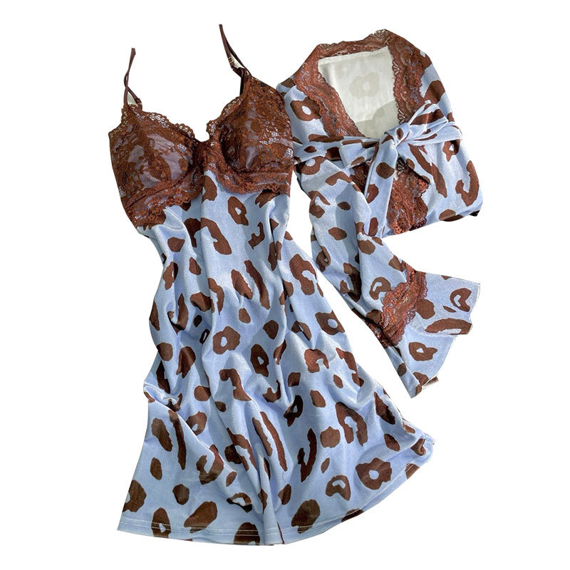 Δύο τεμάχια σετ νυχτερινών ρούχων Camisole, sexy στυλ, V-λαιμό, χωρίς μανίκια, μεσαίο μήκος φούστας, βελούδινο ύφασμα