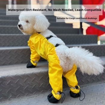 Гащеризон за кучета с покриващи крака — анти-замърсяване и анти-пика, полиестерни влакна, облекло за четириноги, универсална кройка