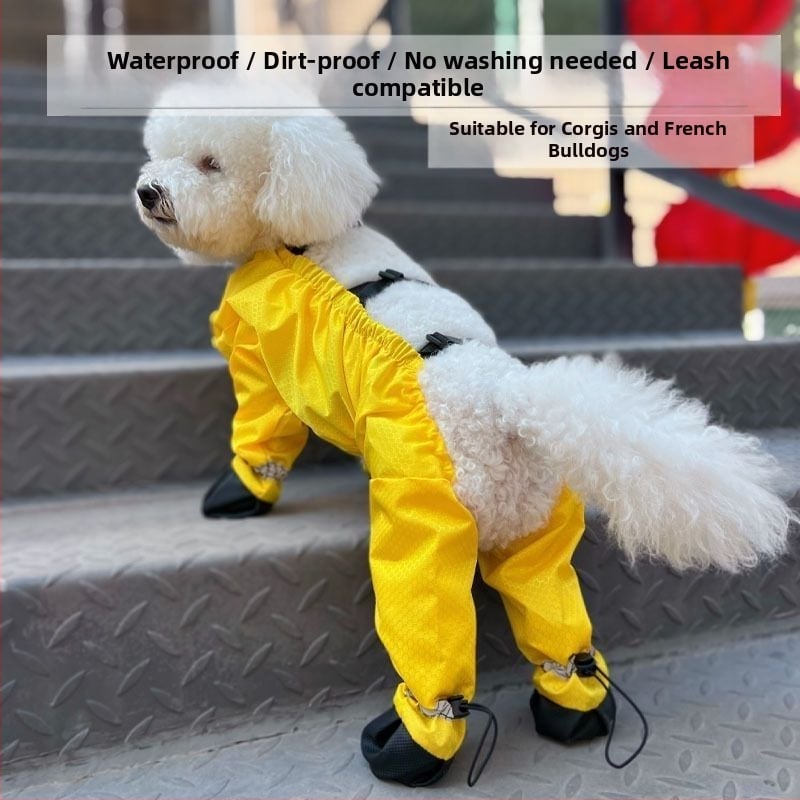 Гащеризон за кучета с покриващи крака — анти-замърсяване и анти-пика, полиестерни влакна, облекло за четириноги, универсална кройка
