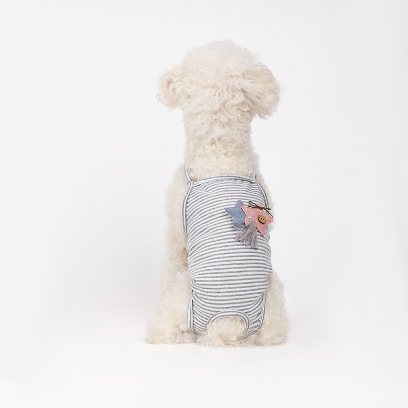 Βαμβακερά παντελόνια περιόδου σκύλου με ιμάντες για θηλυκά σκυλιά – χαλαρό στυλ, μάρκα V PET B R/Only Belle