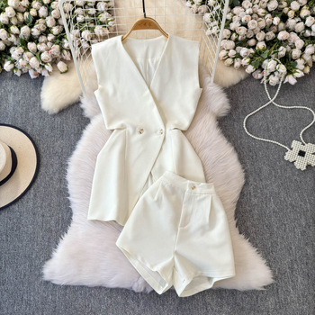 Δύο τεμάχια γυναικείου σετ χωρίς μανίκια: τοπ halter με λεοπάρ print και φούστα υψηλής μέσης για σμίλευση, 3D μοτίβο, ύφασμα σπάντεξ, Άνοιξη 2025.