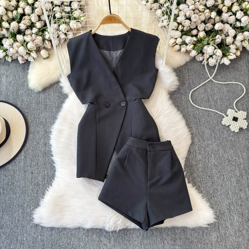 Δύο τεμάχια γυναικείου σετ χωρίς μανίκια: τοπ halter με λεοπάρ print και φούστα υψηλής μέσης για σμίλευση, 3D μοτίβο, ύφασμα σπάντεξ, Άνοιξη 2025.