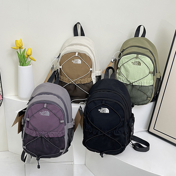 Ranac s uličnim stilom, unisex, najlonski materijal, kompatibilan s 8-inčnim laptopom, kapacitet ispod 20 L, jastučno-stisnuti remeni zraka