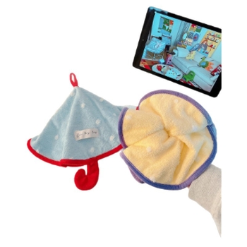 Kör alakú kéztörlő, 100% pamut, 21s fonal