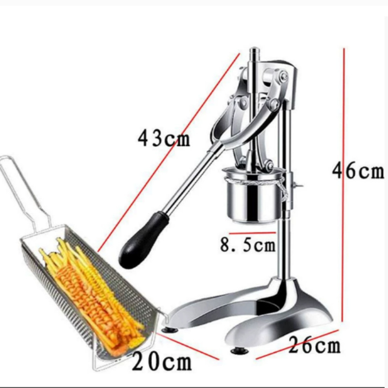 Машина за картофени чипсове, неръждаема стомана, ръчно формоване, модел 001, с печатано лого